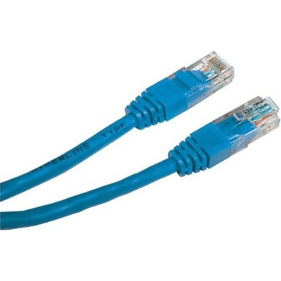 PremiumCord sputp100B Patch, UTP RJ45-RJ45 level 5e, 10m, modrý