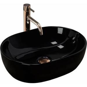 Rea Мивка за плот Rea Amelia Black 48 см (5902557350292)
