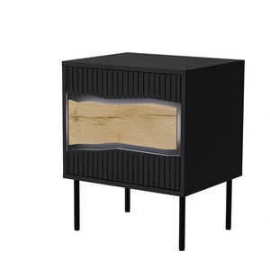 Cama meble Нощно шкафче Cama INSERTO, 2 бр. , 50x40x61.5 см, черно + LED (400241)