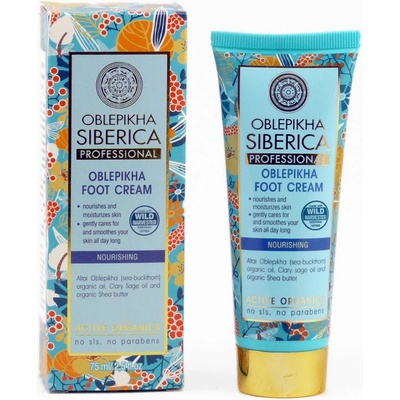 Natura Siberica rakytníkový krém na nohy výživný 75 ml