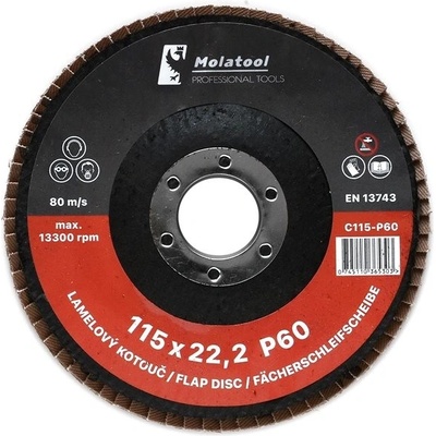 Molatool Lamelový brusný kotouč 115 mm P60 C115-P60