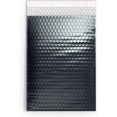 Lesklé metalické bublinkové obálky - 324 x 230 mm (C4) - Černá