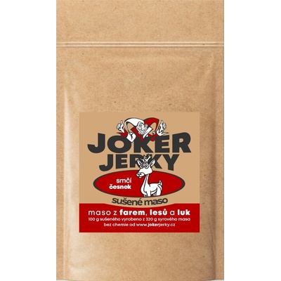 Joker Jerky Srnčí CESNAK sušené mäso 30 g