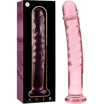 Image 1 of IBIZA Nebula Model 16 Dildo Borosilicate Glass 18.5x3cm Pink