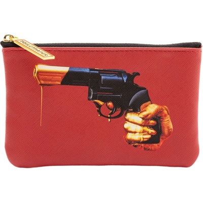 Seletti Taštička TOILETPAPER REVOLVER 15,5 x 9,5 cm červená