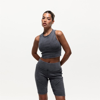 Image 1 of Good For Nothing Къси панталони Good For Nothing Contour Ribbed Shorts Acid Wash - Black