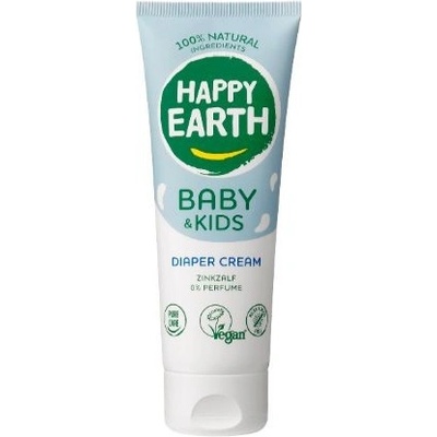 Happy Earth 100% Natural Diaper Cream for Baby & Kids zinková mast bez parfemace 75 ml