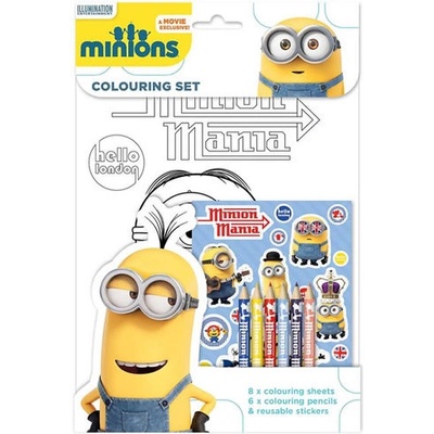 Omalovánky Mimoňové + pastelky 2.