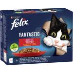 FELIX Felix Fantastic Домашна селекция с Пилешко, Говеждо, Заешко и Агнешко 4 x