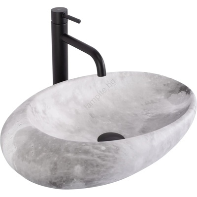 Rea REA-U6651 - Мивка за плот ROXY 31x49 см керамика/сива/имитация на камък (RE0303)