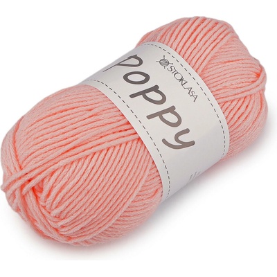 Pletací příze Poppy 100 g Varianta: 4 pudrová, Balení: 1 ks 62310/162083/289868