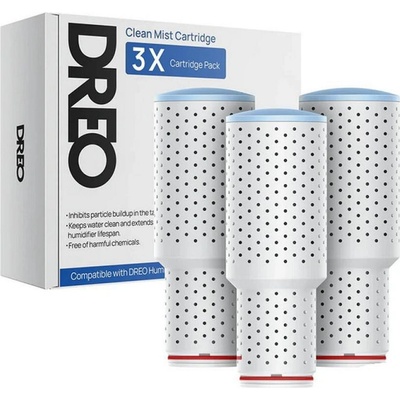 DREO Пречистващи касети за овлажнител за въздух DREO 420S, 3 бр, Сребърни йони, Трислойна система на пречистване, Бял (ded110543)