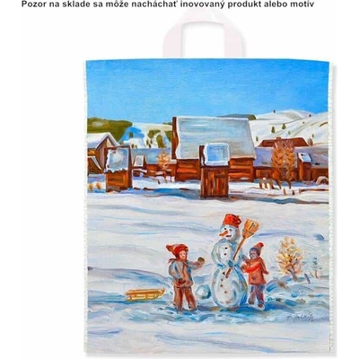 Taška reklamná podtlač. 40x45 cm/50ks 40mic SVIT Zima na dedine ukončená výroba