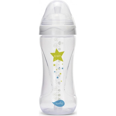 Nuvita lahvička Mimic Transparent white 330ml