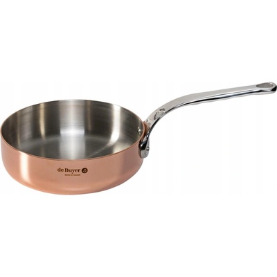 de Buyer Pánev PRIMA MATERA na soté rovná rovné nízké okraje rukojeť z nerezové oceli průměr 20 cm výška 5,8 cm váha 1,48 kg