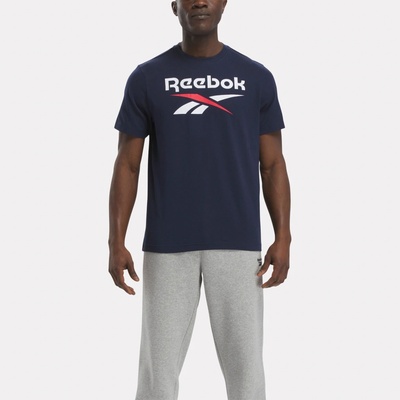 Reebok bavlnené s logom tmavo modré