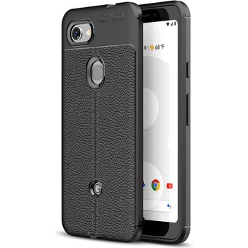 Image 1 of Google Pixel 3a Удароустойчив Litchi Skin Калъф и Протектор