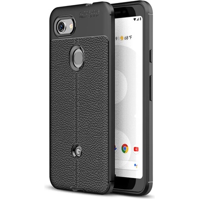 Google Pixel 3a Удароустойчив Litchi Skin Калъф и Протектор