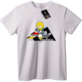 NOONEBRAND Тениска с Лиза Симпсон - 7XL, White