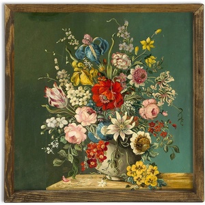 Evila Originals Картина за стена Vintage Flowers, 50 x 50 cm - Evila Originals (836EVL4499)