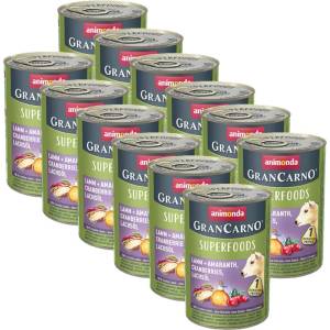Animonda GranCarno Superfoods - агнешко + амарант 12 x 400г