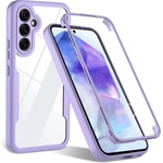 Techsuit Калъф за Samsung Galaxy A55 5G + Протектор - ColorVerse 360 Series - Лилав