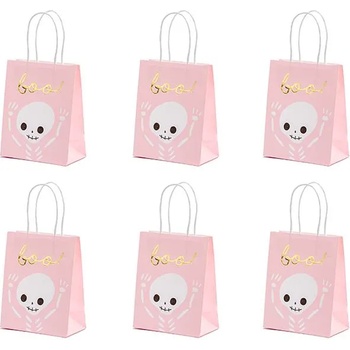 Image 1 of PartyDeco Подаръчна торбичка - Boo розова 6 бр