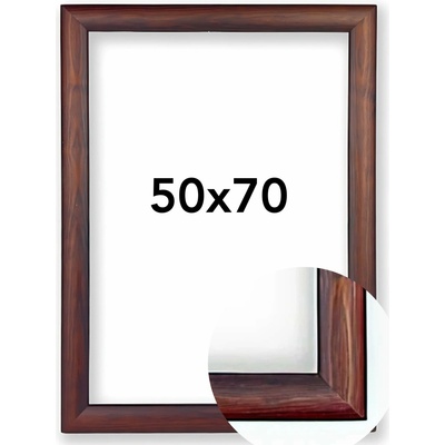 Fotorámeček Porto Rozměr: 50 x 70 cm, Barva: Hnědá, Typ zasklení: Plexi