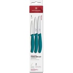 Victorinox Комплект Victorinox Swiss Classic, три ножа с право и назъбено острие, зелени (6.7114.34C1)