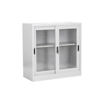 Image 1 of Plesio Метален шкаф с плъзгащи се стъклени врати