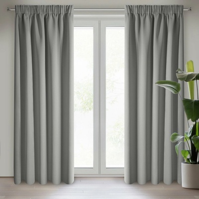 Eurofirany Záves 140x270 cm zatemňujúci sivý na riasiacu pásku PARISA Design 91