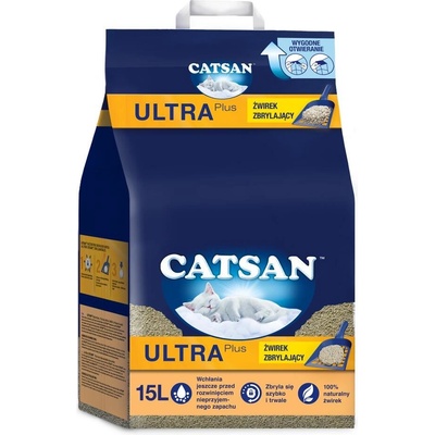 CATSAN Ultra Plus hrudkující pro kočky 15 l