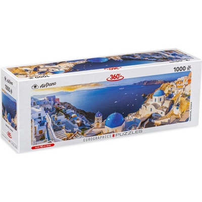 EUROGRAPHICS Панорамен пъзел Eurographics от 1000 части - Санторини, Гърция (60105300)
