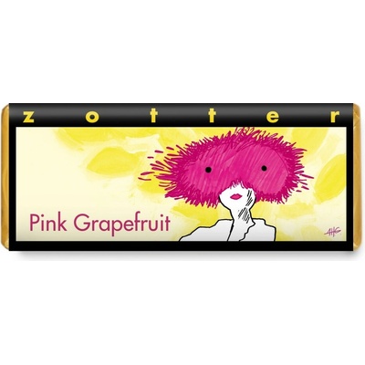 Zotter Bio plněná mléčná Růžový grapefruit 70 g