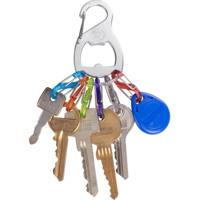 Přívěsek na klíče Nite Ize KeyRack+ S Biner