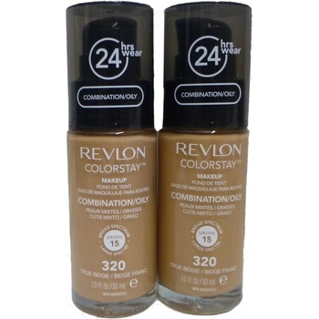 Revlon Make-up pre zmiešanú až mastnú pleť s pumpičkou Colorstay make-up Combination Oily Skin 320 True Beige 30 ml
