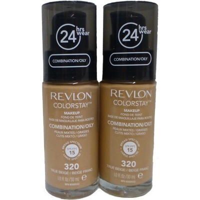 Revlon Make-up pre zmiešanú až mastnú pleť s pumpičkou Colorstay make-up Combination Oily Skin 320 True Beige 30 ml