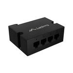 Lanberg PoE удължител, монтиран на DIN шина, 1xPoE In 3xPoE Out, 100Mb Fast Ethernet, 30W (DIN-FE4-AT-30W)