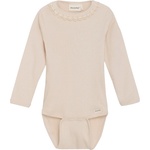 Minymo Детско ежедневно термо бельо Minymo Kid's Body L/S Rib Everyday base layer - Sandshell - размер 68 (EU) (714-1645-0313)