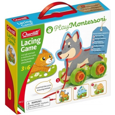 Quercetti Lacing Game lacing animals & wheels 0612