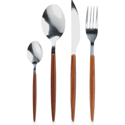 Wood EH 16dílná sada nerezových příborů