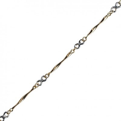 Couple Originální náramek či náhrdelník Jollie žluté a bílé zlato 1440924-5-18-0