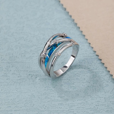 Jan Kos jewellery Stříbrný prsten s opálem MHT 2459 SL