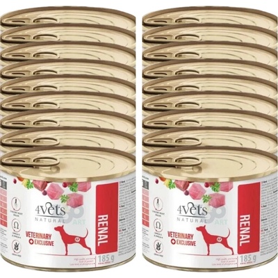 {{P4Vets Dog Renal 18 x 185 g