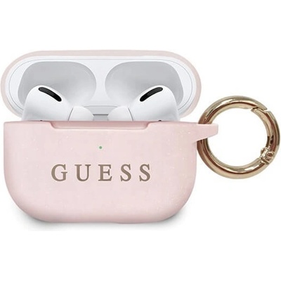 GUESS Калъф за слушалки Guess Silicone Case GUACAPSILGLLP, за Apple AirPods Pro, силиконов, светлорозов (GUACAPSILGLLP)