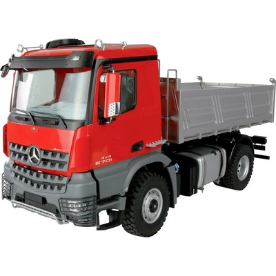 Amewi 22691 Mercedes-Benz Arocs Muldenkipper 4x4 rot elektrický RC model nákladného automobilu RtR 1:14