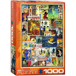 EUROGRAPHICS - Puzzle Vintage Bicycle Posters - 1 000 piese