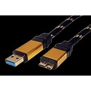 Roline 11.02.8878 Gold USB 3.0 SuperSpeed USB3.0 A(M) - microUSB3.0 B(M), 0,8m