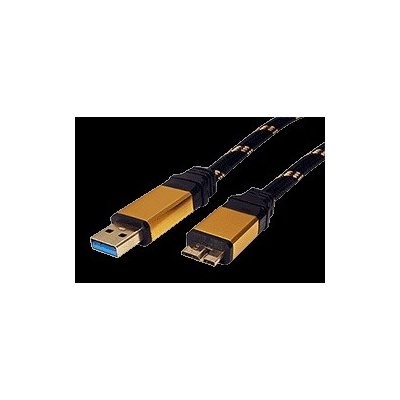 Roline 11.02.8878 Gold USB 3.0 SuperSpeed USB3.0 A(M) - microUSB3.0 B(M), 0,8m