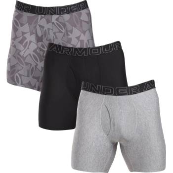 Under Armour Мъжки боксерки Under Armour M UA Perf Tech Nov 6in (3 бр. ) Under Armour | Siv | МЪЖЕ | S